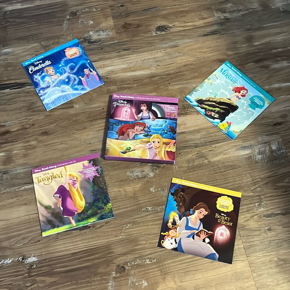 4 - Disney Princess Read-Along Storybook and CD Boxed Set.  Audio Book